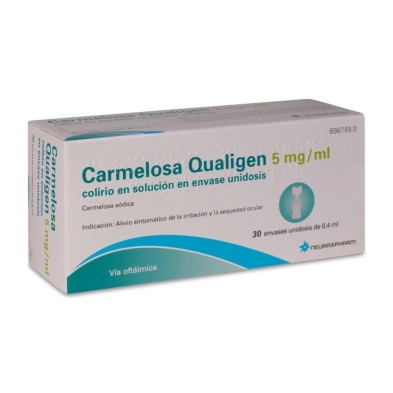 CARMELOSA QUALIGEN 5 MG/ML COLIRIO EN SOLUCION 30 MONODOSIS 0,4 ML