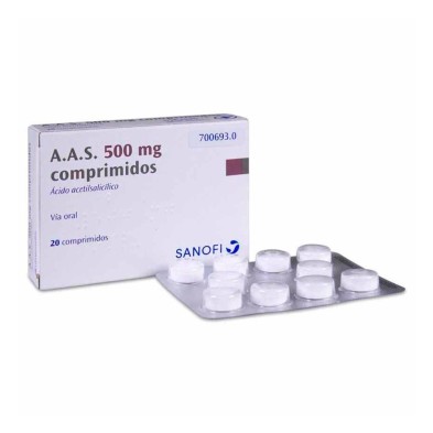 A.A.S. 500 MG 20 COMPRIMIDOS