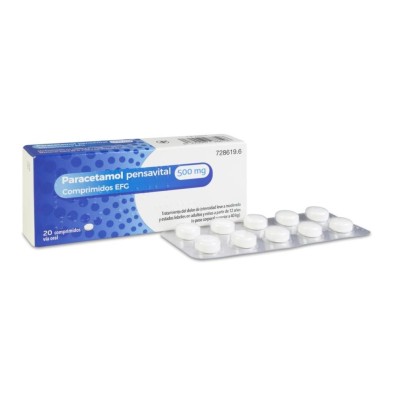 PARACETAMOL PENSAVITAL EFG 500 MG 20 COMPRIMIDOS