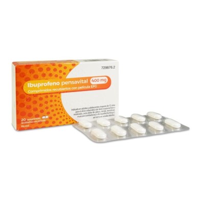 IBUPROFENO PENSAVITAL EFG 400 MG 20 COMPRIMIDOS RECUBIERTOS