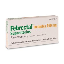 FEBRECTAL LACTANTES 150 MG 6 SUPOSITORIOS