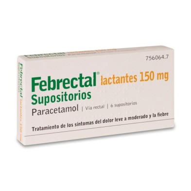 FEBRECTAL LACTANTES 150 MG 6 SUPOSITORIOS