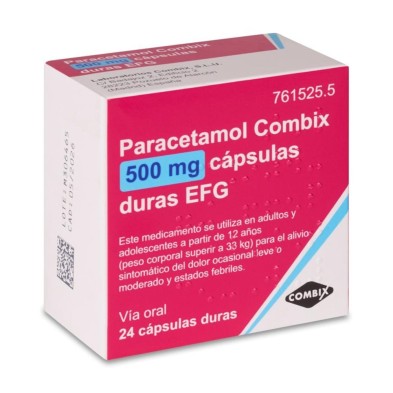 PARACETAMOL COMBIX EFG 500 MG 24 CAPSULAS