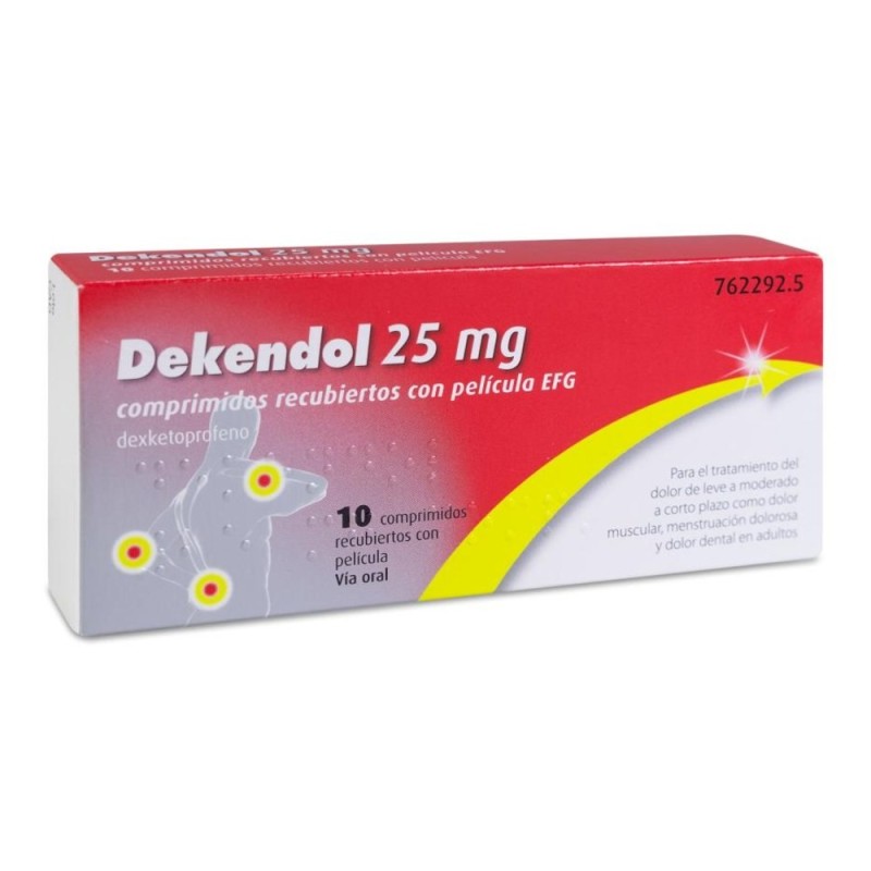 DEKENDOL EFG 25 MG 10 COMPRIMIDOS RECUBIERTOS