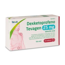 DEXKETOPROFENO TEVAGEN 25 MG 10 SOBRES SOLUCION ORAL