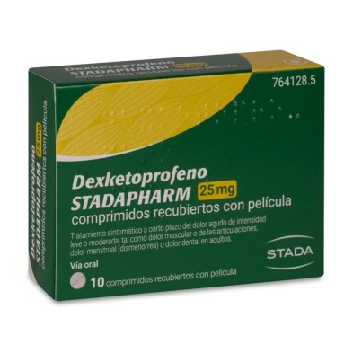 DEXKETOPROFENO STADAPHARM 25 MG 10 COMPRIMIDOS RECUBIERTOS