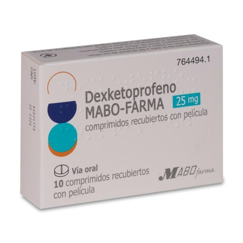 DEXKETOPROFENO MABO-FARMA 25 MG 10 COMPRIMIDOS RECUBIERTOS