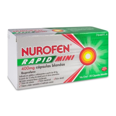 NUROFEN RAPID MINI 400 MG 20 CAPSULAS BLANDAS