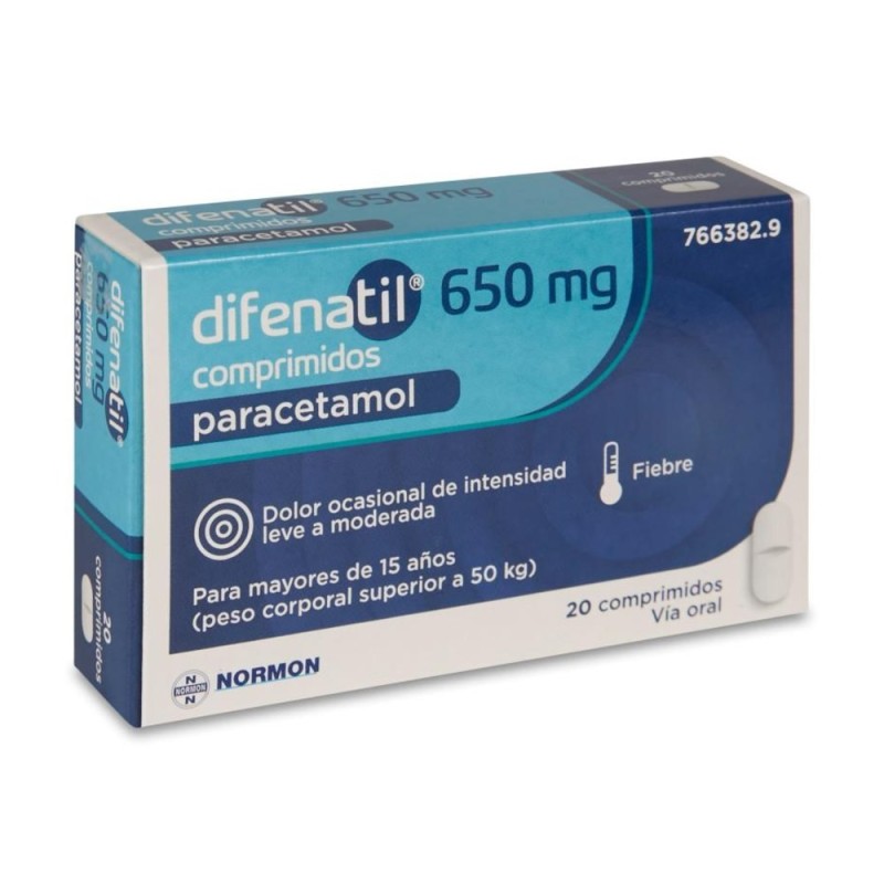DIFENATIL 650 MG 20 COMPRIMIDOS
