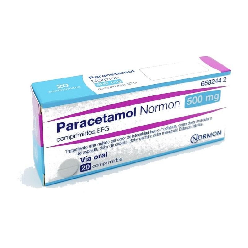 PARACETAMOL NORMON EFG 500 MG 20 COMPRIMIDOS