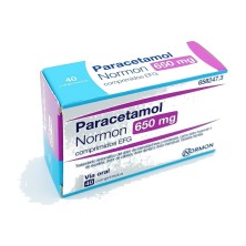 PARACETAMOL NORMON EFG 650 MG 40 COMPRIMIDOS