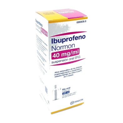 IBUPROFENO NORMON EFG 40 MG/ML SUSPENSION ORAL 1 FRASCO 150 ML