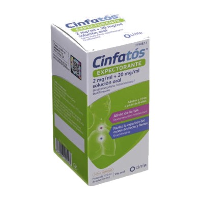 CINFATOS EXPECTORANTE 2 MG/ML + 20 MG/ML SOLUCIÓN ORAL 125 ML