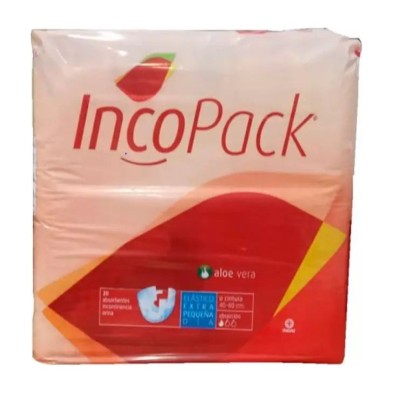 Absorbente Incontinencia Orina Día Anatómico Incopack Elast 80 Unidades Talla Extra Pequeña