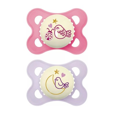 Chupete Silicona Mam Original Night 0 - 6 Meses R Pack Doble