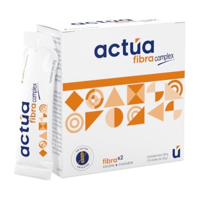 Actua Fibra Complex 14 Sticks 20 g Sabor Manzana