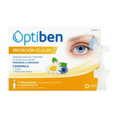 OPTIBEN IRRITACIÓN OCULAR+ 10 MONODOSIS 0,5 ML