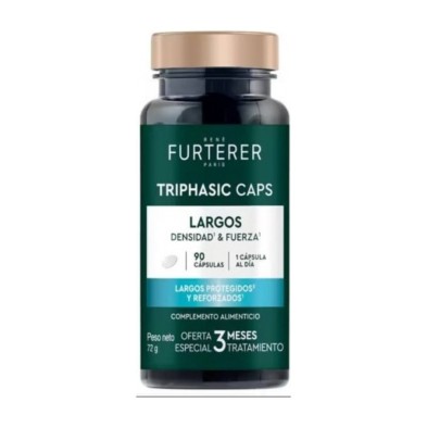Triphasic Caps Largos Densidad y Fuerza Rene Furterer 90 Cápsulas