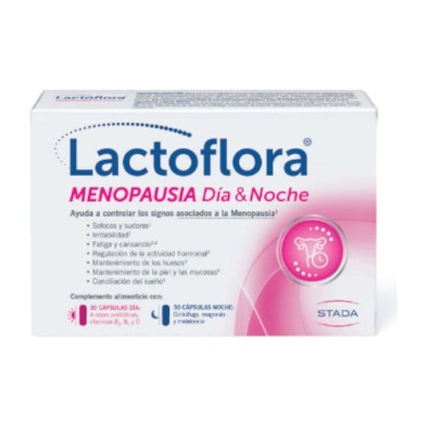 Lactoflora Menopausia Día & Noche 30 Cápsulas Día + 30 Cápsulas Noche