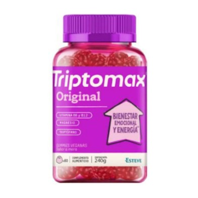 Triptomax Original 60 Gummies Sabor Mora