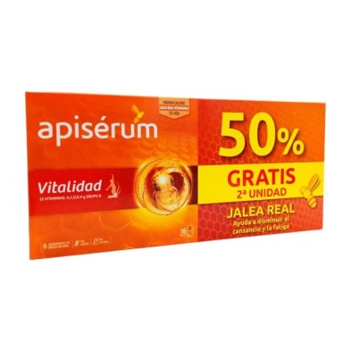 Apiserum Vitalidad 2 Envases 18 Viales Bebibles 10 ml Pack Ahorro