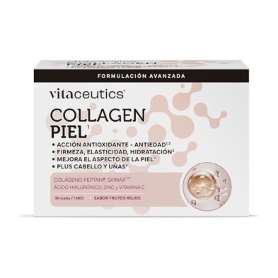 Vitaceutics Collagen Piel 30 Viales 25 ml Sabor Frutos Rojos