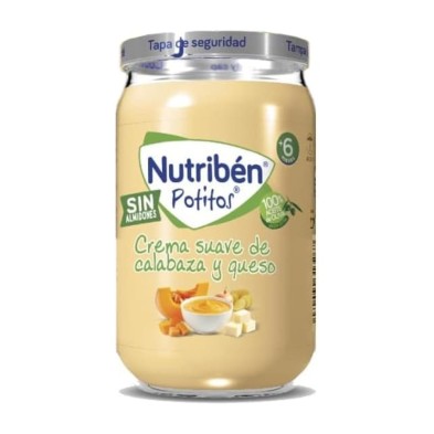 Nutriben Potitos Crema Suave de Calabaza y Queso 1 Envase 235 g