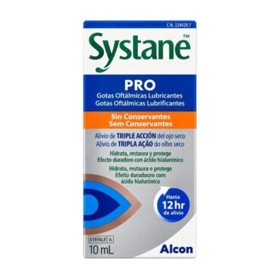SYSTANE PRO GOTAS OFTÁLMICAS LUBRICANTES SIN CONSERVANTES 10 ML