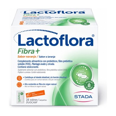 Lactoflora Fibra+ 28 Sobres 5,1 g Sabor Naranja