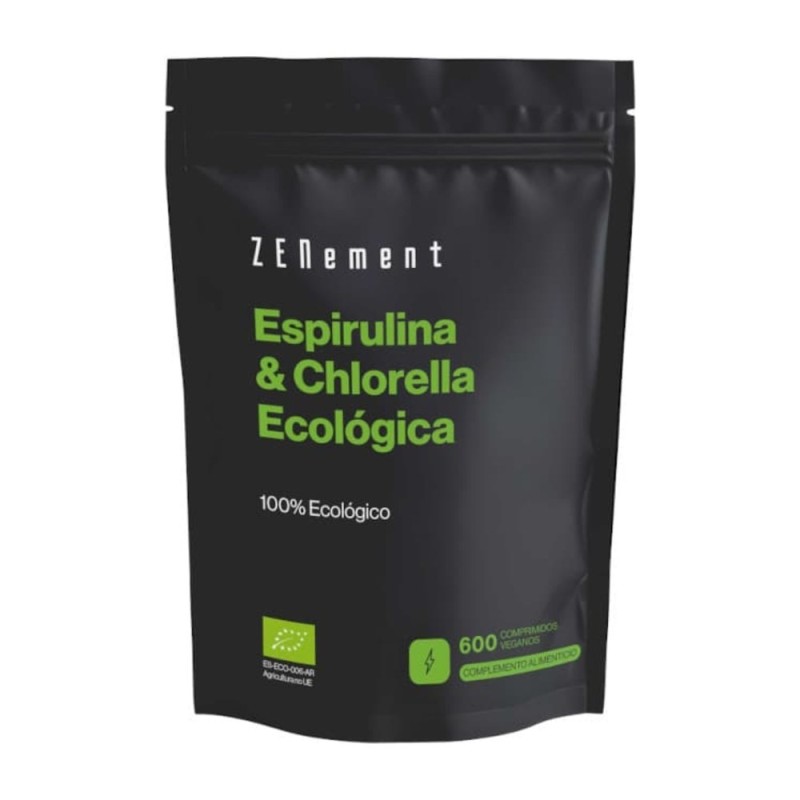 Zenement Organic Spirulina & Chlorella 600 Comprimidos