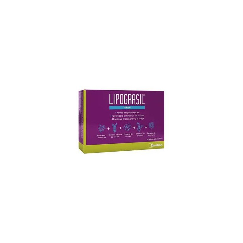 LIPOGRASIL DRENANTE 8 GR 14 SOBRES CITRICOS