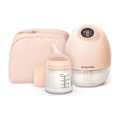 Extractor de Leche Eléctrico Manos Libres Suavinex Mothering 1 Unidad + 1 Biberón Zero Zero 120 ml Pack