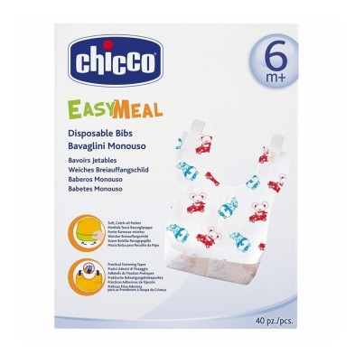 CHICCO BABEROS DESECHABLES EASY MEAL 40 UNIDADES