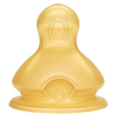 TETINA LATEX ANTICÓLICO NUK FIRST CHOICE 0-6 MESES TALLA M 2 UNIDADES