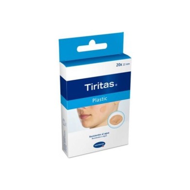 TIRITAS PLASTIC APÓSITO ADHESIVO REDONDAS 22 MM 20 UNIDADES