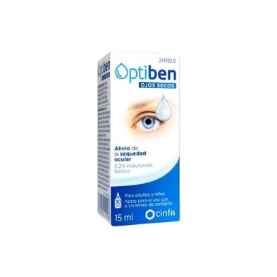 OPTIBEN GOTAS SEQUEDAD OCULAR 15 ML