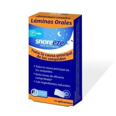 SNOREEZE LAMINAS ORALES 14 UNIDADES