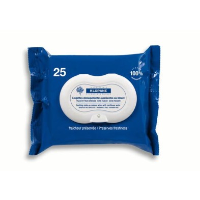 KLORANE TOALLITAS AL ACIANO DESMAQUILLANTES OJOS 25 UNIDADES