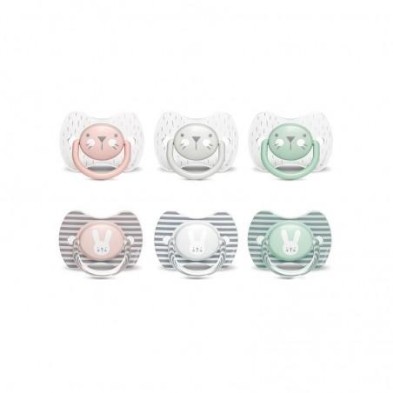 CHUPETE PREMIUM TETINA SILICONA FISIOLOGICA  6-18 MESES 1 UNIDAD