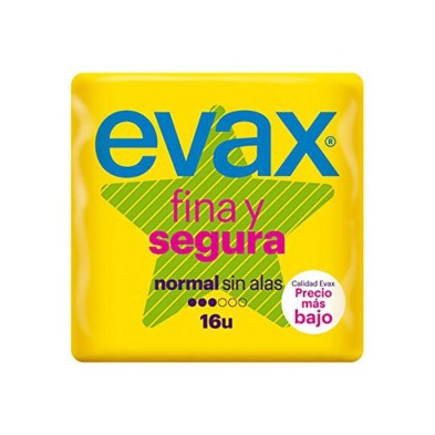 EVAX FINA SEGURA NORMAL 16 COMPRESAS