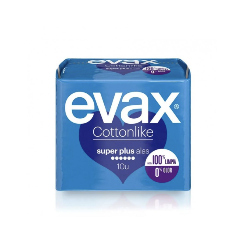 EVAX COTTONLIKE SUPER PLUS ALAS 10 UNIDADES