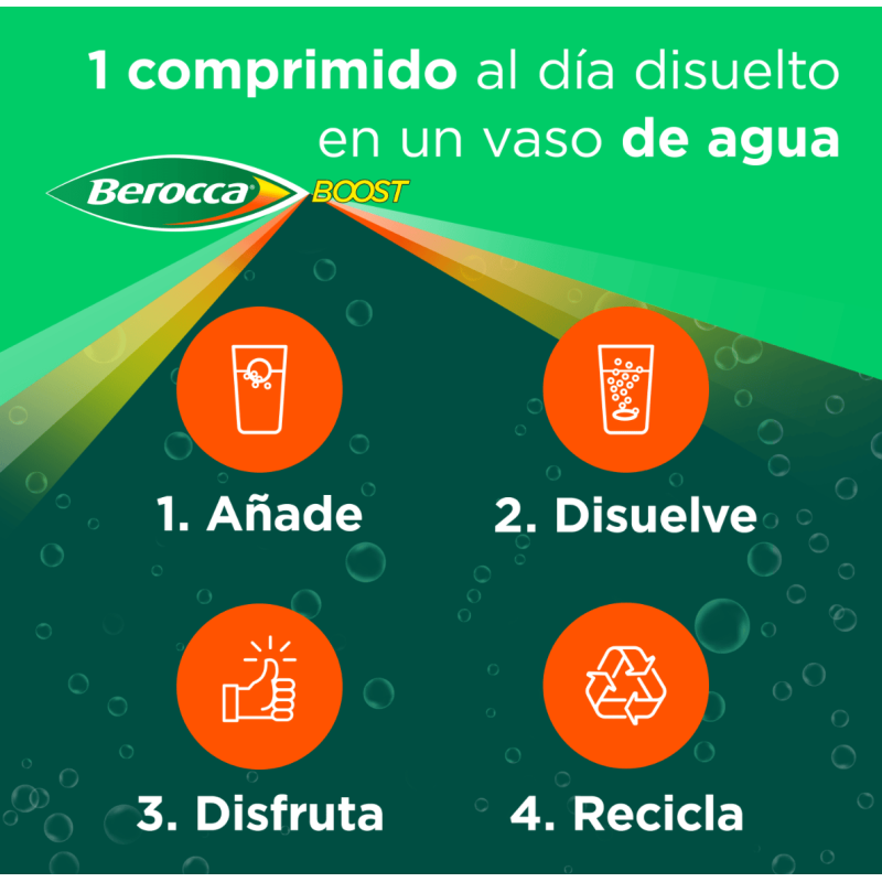 BEROCCA BOOST COMP EFERVESC 30 COMP