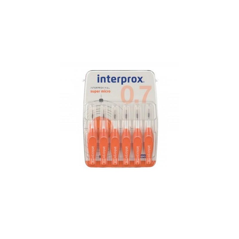 CEPILLO DENTAL INTERPROXIMAL INTERPROX SUPER MICRO 6 UNIDADES