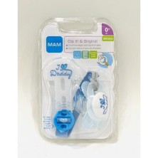 CHUPETE SILICONA MAM ORIGINAL 0+ M MINI CON CADENITA