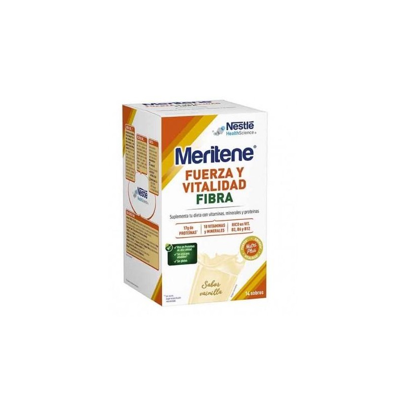 MERITENE FIBRA 35 GR 14 SOBRES VAINILLA