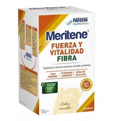 MERITENE FIBRA 35 GR 14 SOBRES VAINILLA