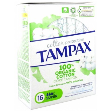 TAMPAX COTTON PROTECTION 16 UNIDADES SUPER