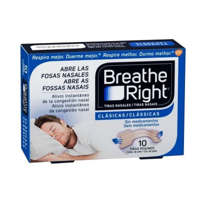 BREATHE RIGHT TIRA NASAL TALLA PEQUEÑA / MEDIANA 10 UNIDADES