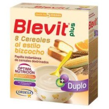 BLEVIT PLUS DUPLO 8 CEREALES BIZCOCHO Y NARANJA 600 GR