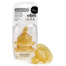TETINA LATEX ANATOMICA SUAVINEX FLUJO DENSO 2 UNIDADES